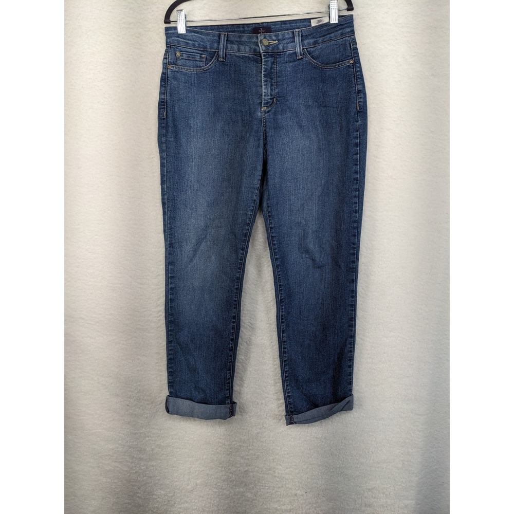 NYDJ Women's Ankle Dark Wash Jeans Rolled Ankle Made In USA‎